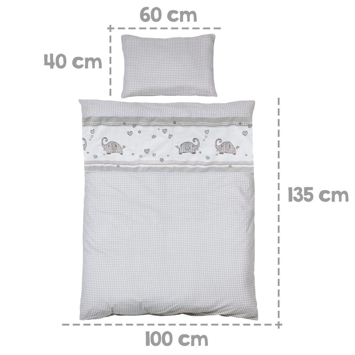 BABYBETT Elefant 70 x 140 cm weiß - Weiß, Holzwerkstoff (70/140cm) - Roba