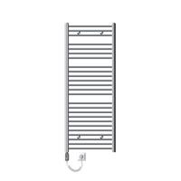 BADHEIZKÖRPER elektrisch Sahara 600x1500 mm Chrome gerade mit Heizstab 1200W - Chromfarben, Metall (3/150/60cm) - LuxeBath