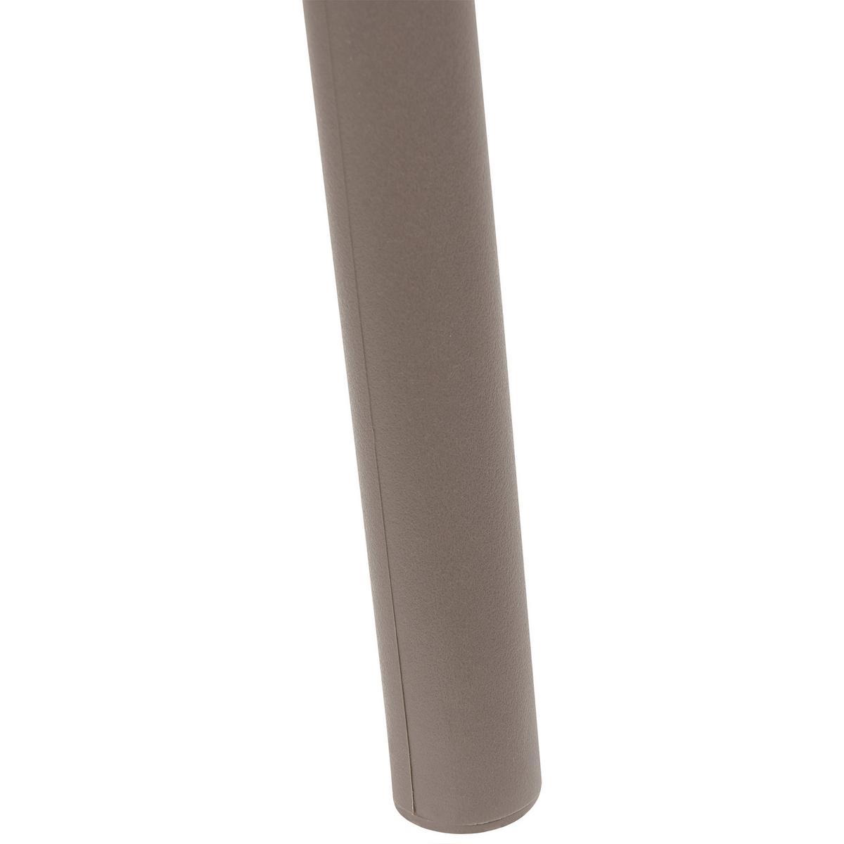 GARTENSTUHL 2er-Set Hellbraun Povoletto - Hellbraun/Weiß, Kunststoff (50/85/50cm) - Beliani