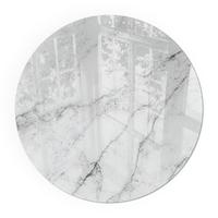 GLASPLATTE für Kamin Ø 50 cm - Weiß, Glas (50/50/0.4cm) - TULUP