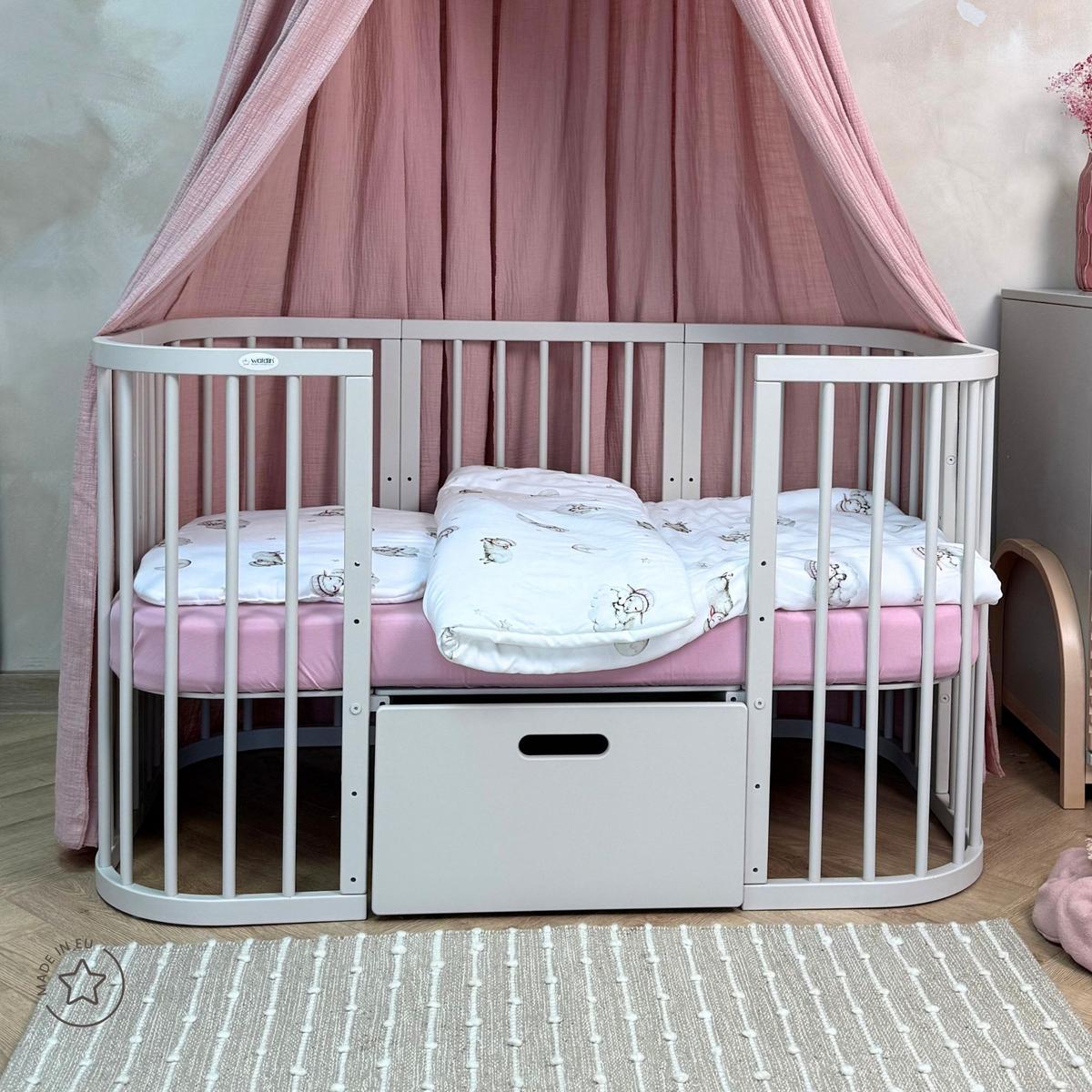 BABY Kokosmatratze 7in1 - Weiß, Naturmaterialien/Textil (73/123cm) - waldin