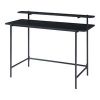 SCHREIBTISCH Samnanger - Schwarz, Holzwerkstoff/Metall (55/120/88cm) - [en.casa]