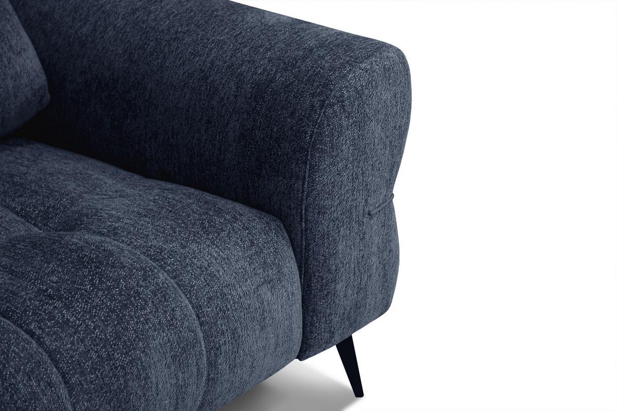 SOFA SALVINI 3-Sitzer, dunkelblau - Dunkelblau, Holz/Textil (237/88/99cm) - Wozimo