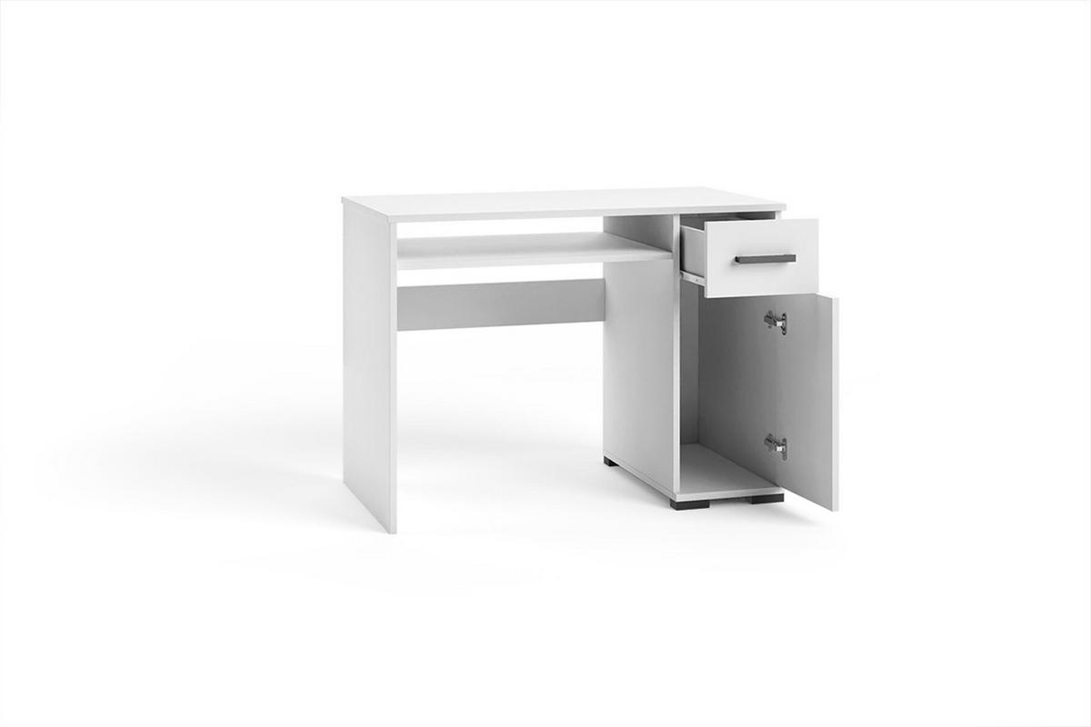 SCHREIBTISCH ALBANO 105x56x75 cm Bürotisch Computertisch, Weiß - Weiß, Holzwerkstoff (56/105/75cm) - MASSENO