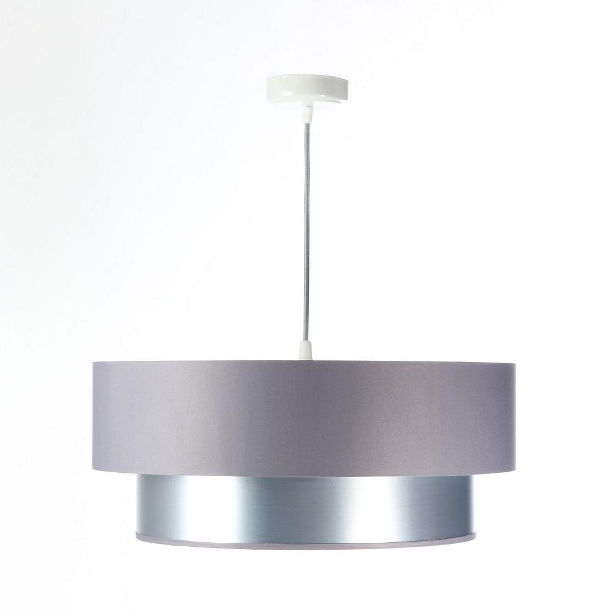HÄNGELEUCHTE Grau 50/20 cm - Silberfarben/Grau, Kunststoff (50/1/20cm) - ONZENO