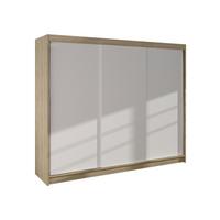 SCHWEBETÜRENSCHRANK Derby II - Naturfarben, Holzwerkstoff/Metall (200/215/58cm) - MIRJAN24