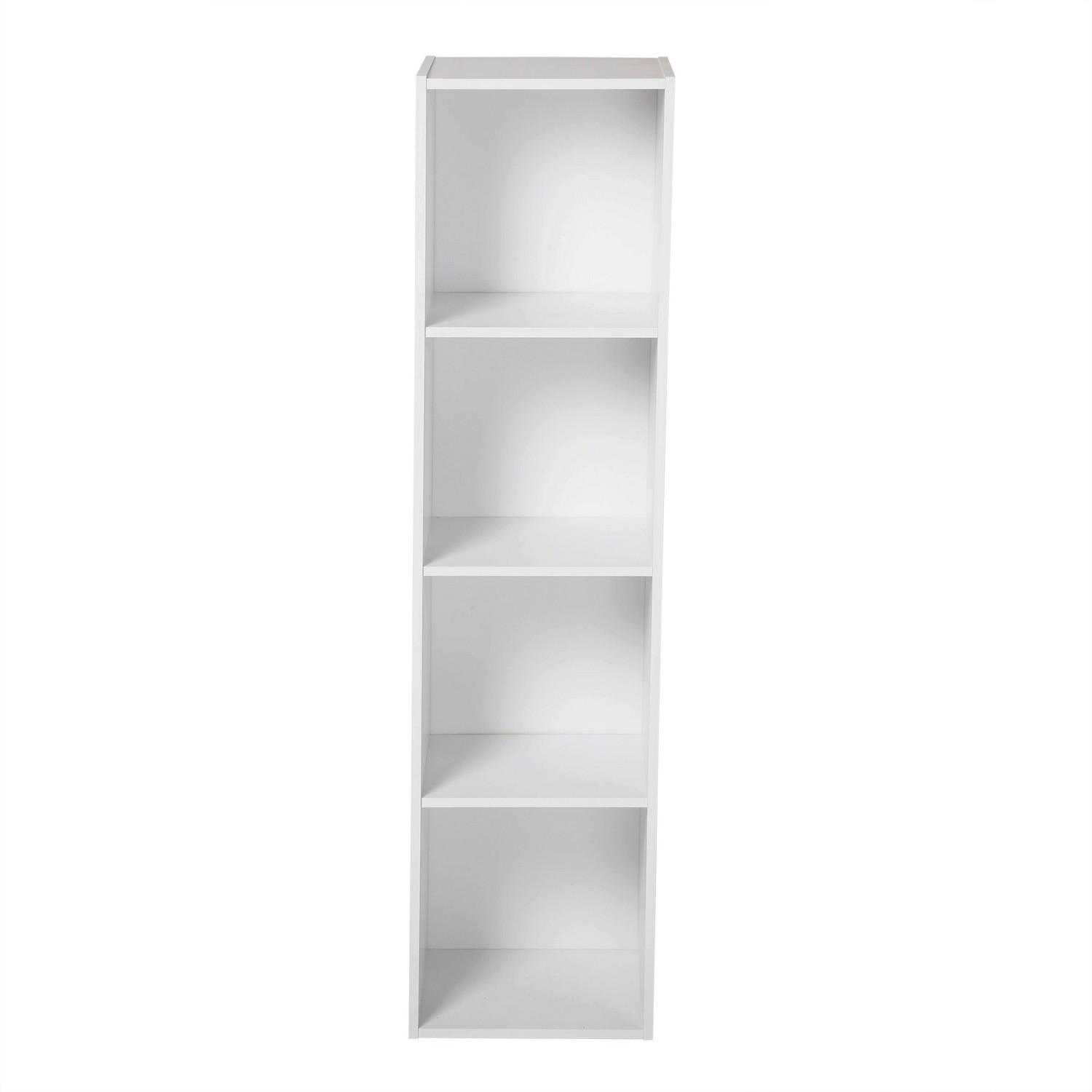 MÖBEL mit 4 Fächern 31,1/29,5/122,5 cm - Weiß, Holzwerkstoff (30.9/122.5/30.9cm) - Calicosy
