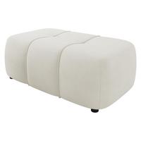 POLSTERHOCKER Furyn - Creme/Schwarz, Holzwerkstoff/Kunststoff (93/38/62cm) - MIRJAN24