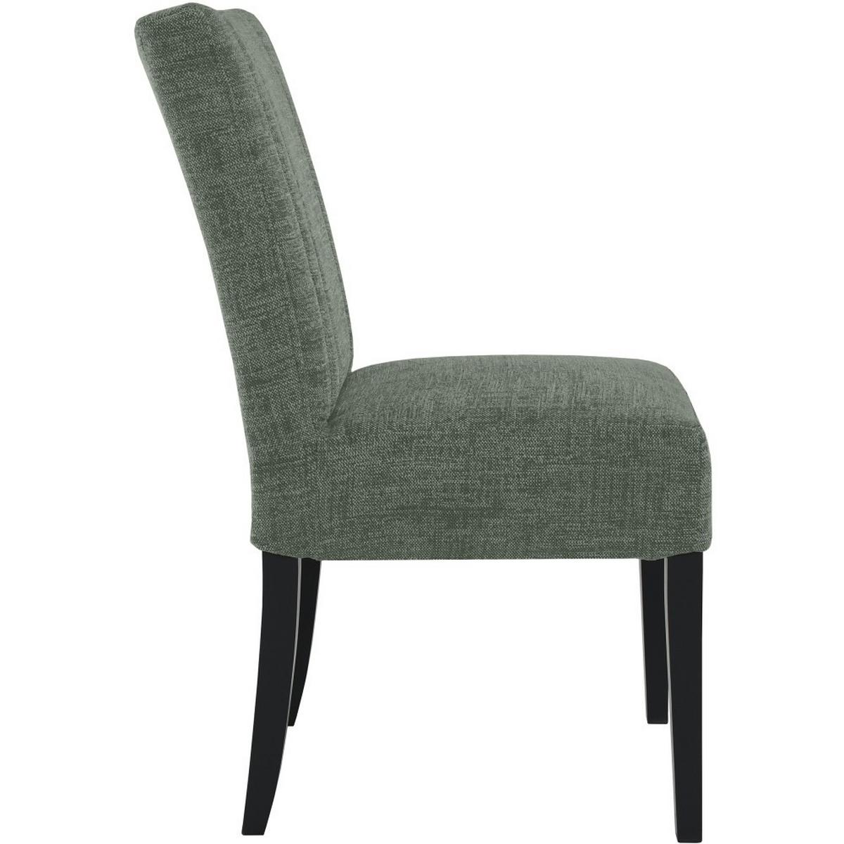 STUHL FREYA mit schwarzen Holzbeinen, Polsterstuhl, Dunkelgrün - Dunkelgrün/Schwarz, Holz (47/94/42cm) - Beautysofa