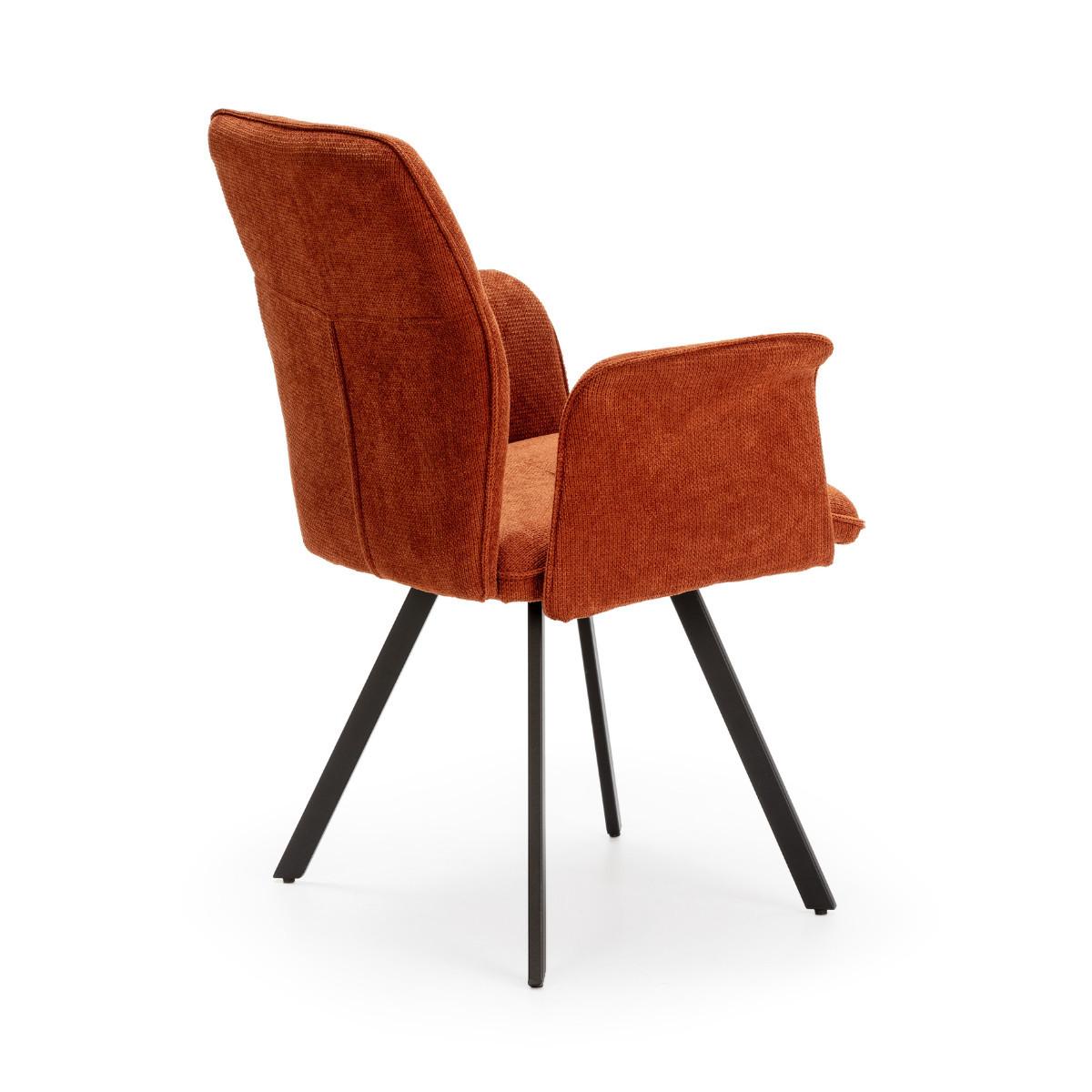ESSZIMMERSTUHL Mery Braun 62/60/47 cm 2er-Set - Braun, Textil (60/47/62cm) - Calicosy