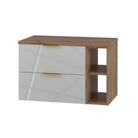 WASCHTISCHUNTERSCHRANK 80.6cm Aurora Weiß - Weiß, Holzwerkstoff (80.6/52.2/46.5cm) - Petits-meubles