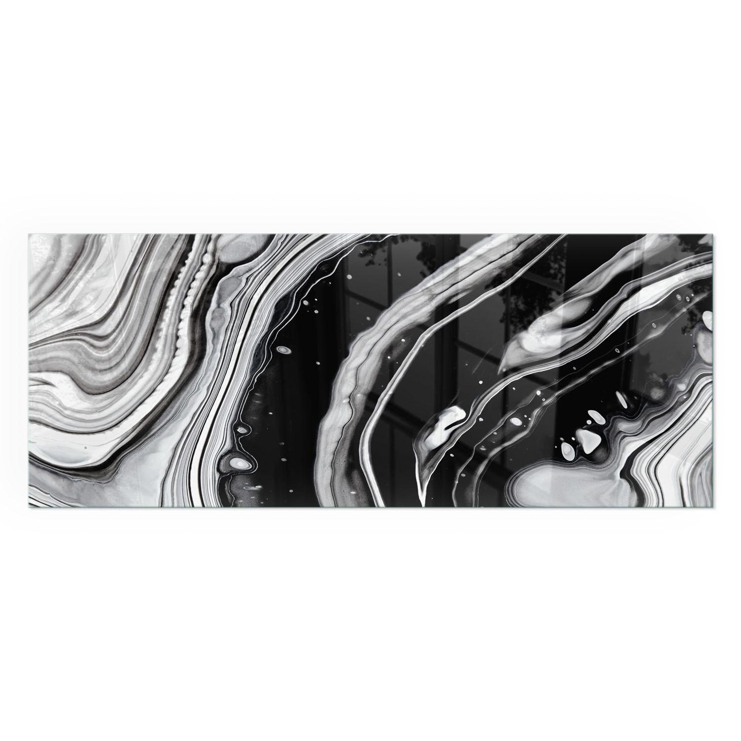 GLASPLATTE für Kamin 125x50 cm - Multicolor, Glas (125/50/0.4cm) - TULUP