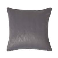 KISSENHÜLLE Fischgrät-Muster 45/45 cm - Dunkelgrau, Textil (45/45cm) - Homescapes