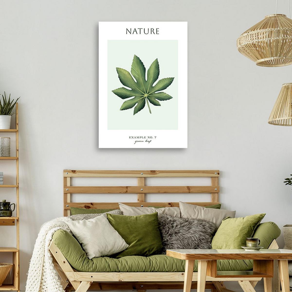 KUNSTDRUCK Grün 70/100 cm - Grün, Textil (70/100cm) - KUNSTLOFT