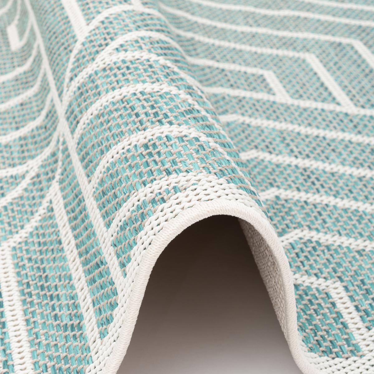 IN & OUTDOOR TEPPICH FLACHGEWEBE OTTAWA TREND - Mintgrün, Textil (140/200cm) - Pergamon