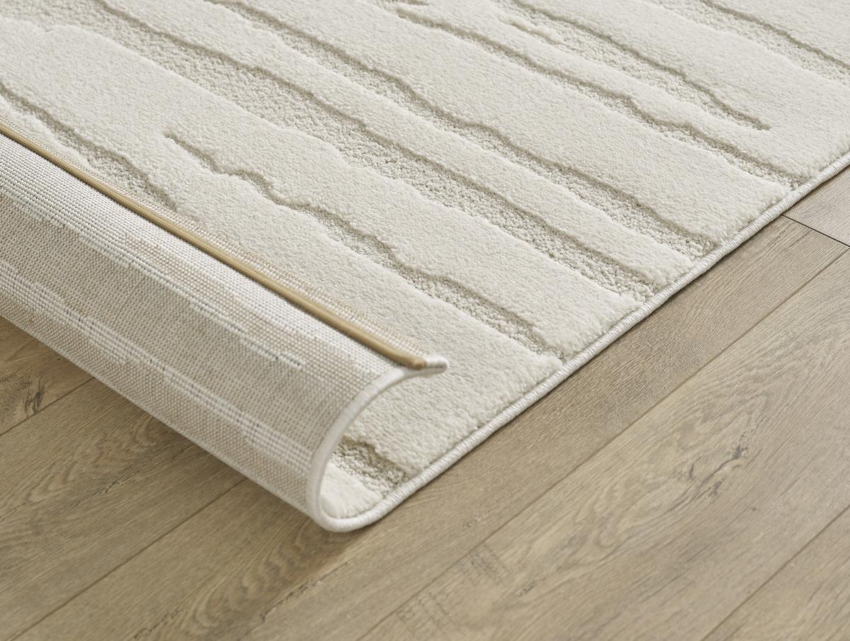 TEPPICHLÄUFER Abstrakt CETINA Polypropylen Creme 80 x 300 cm - Beige, Textil (80/300cm) - KADIMA DESIGN