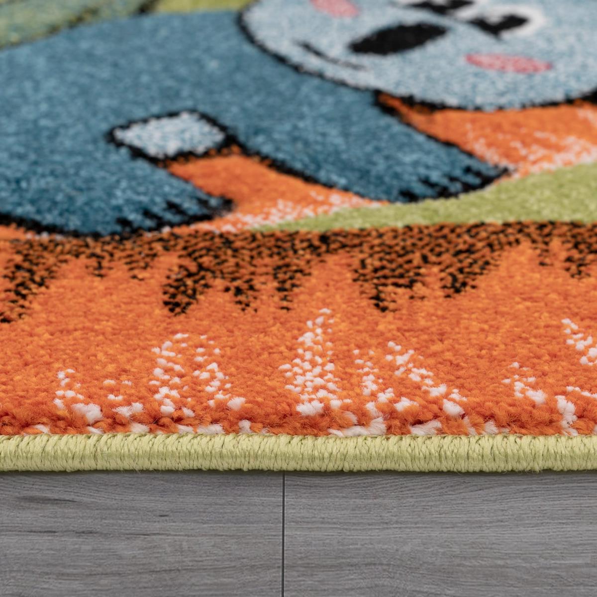 KINDERTEPPICH, mit Dschungel-Motiv, Grün, 80 x 150 cm - Grün, Textil (150/80cm) - KADIMA DESIGN