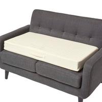 SOFA-AUFLAGE creme 100/50/10 cm – Sitzkissen orthopädisch - Creme, Textil (100/50/10cm) - Homescapes