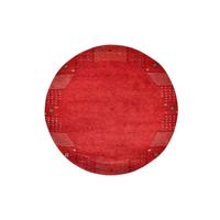 HANDKNÜPFTEPPICH Denver 190x190 cm - Rot, Textil (190/190cm) - THEKO