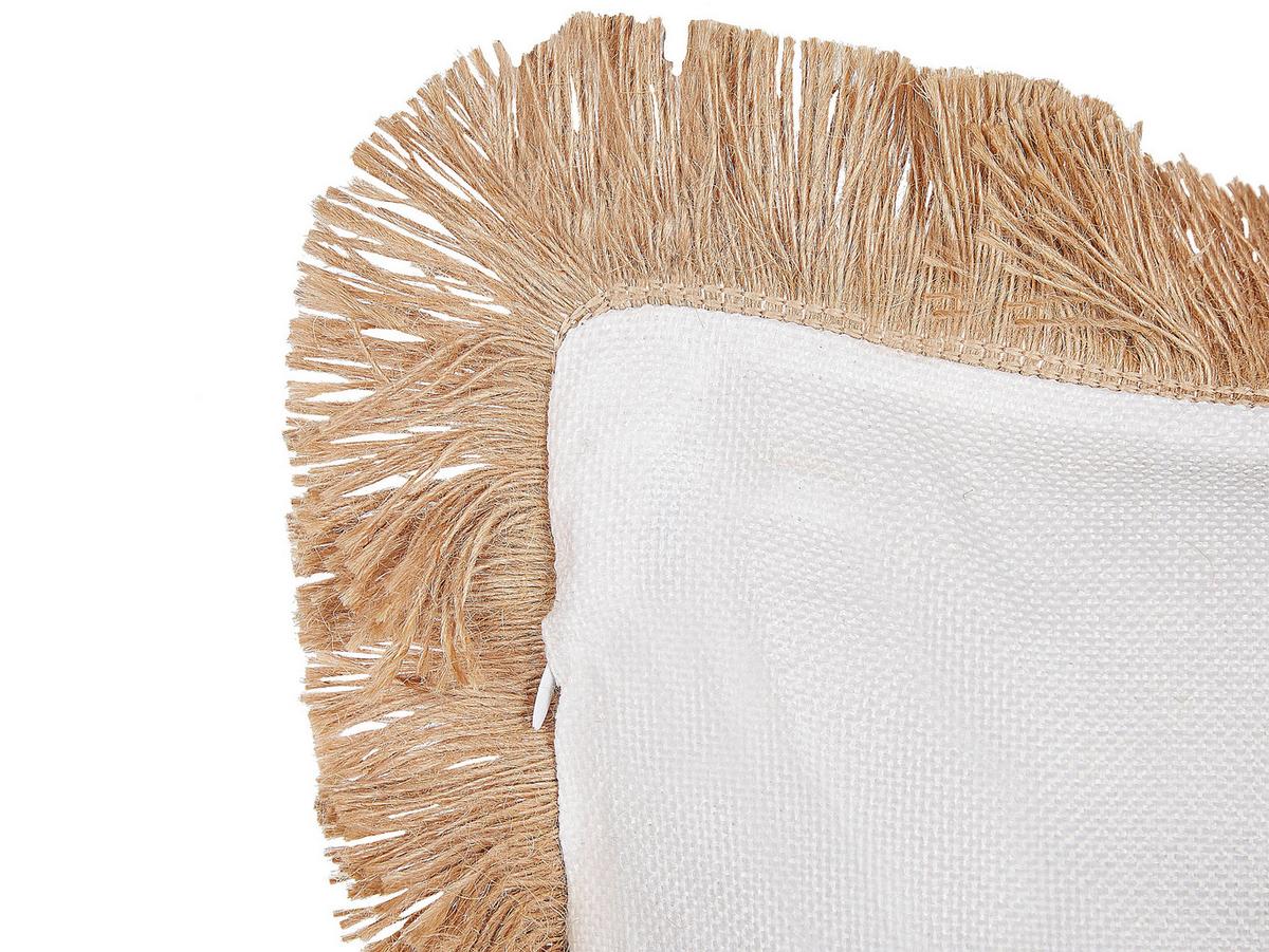 DEKOKISSEN 2er-Set Beige 45/9 cm Geranium - Beige, Textil (45/9cm) - Beliani