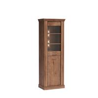 VITRINE DESIO 198 / 67 cm in Braun - Braun, Holzwerkstoff (67/198/42cm) - MASSENO