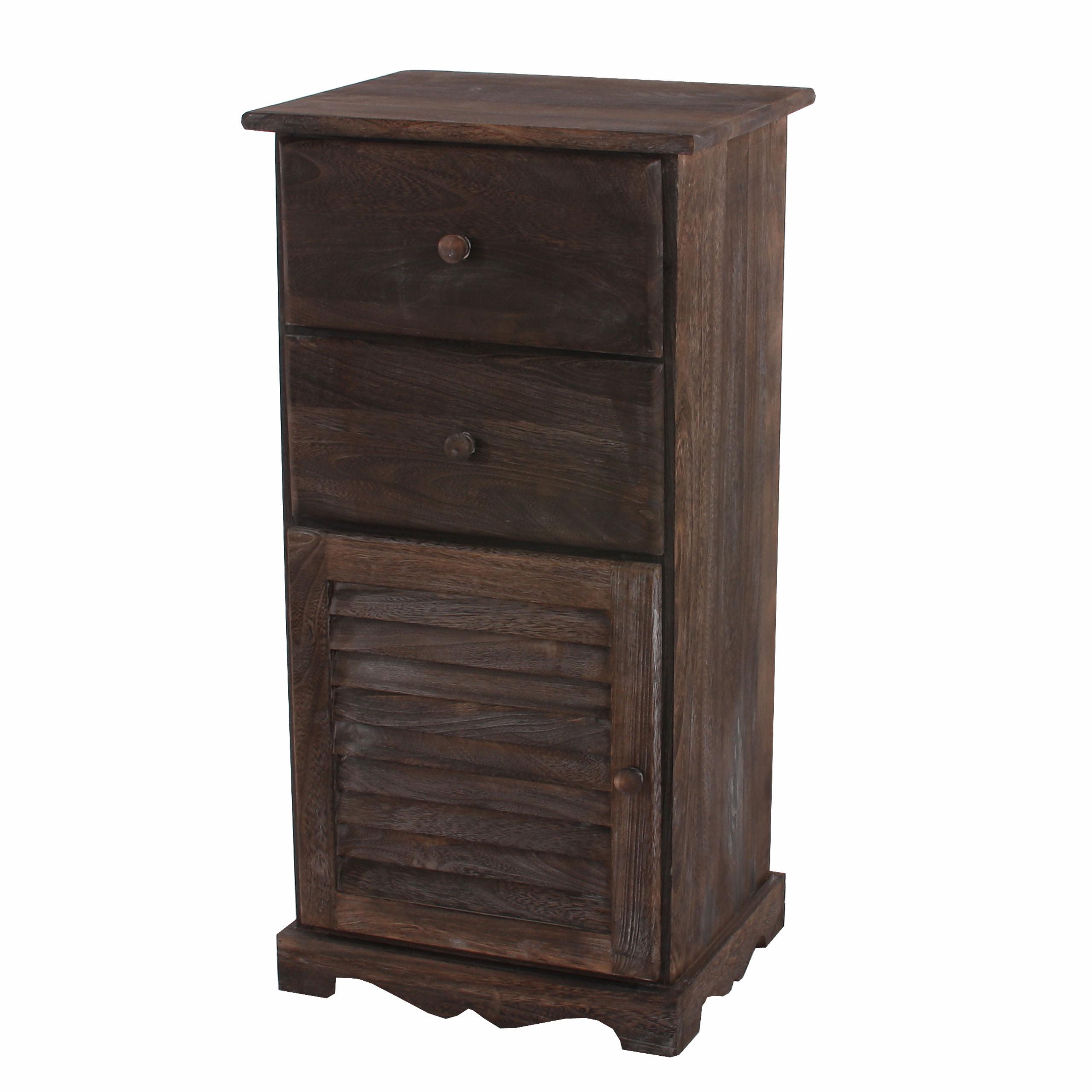KOMMODE SCHRANK Braun - Braun, Holz (40/81/32cm) - MCW