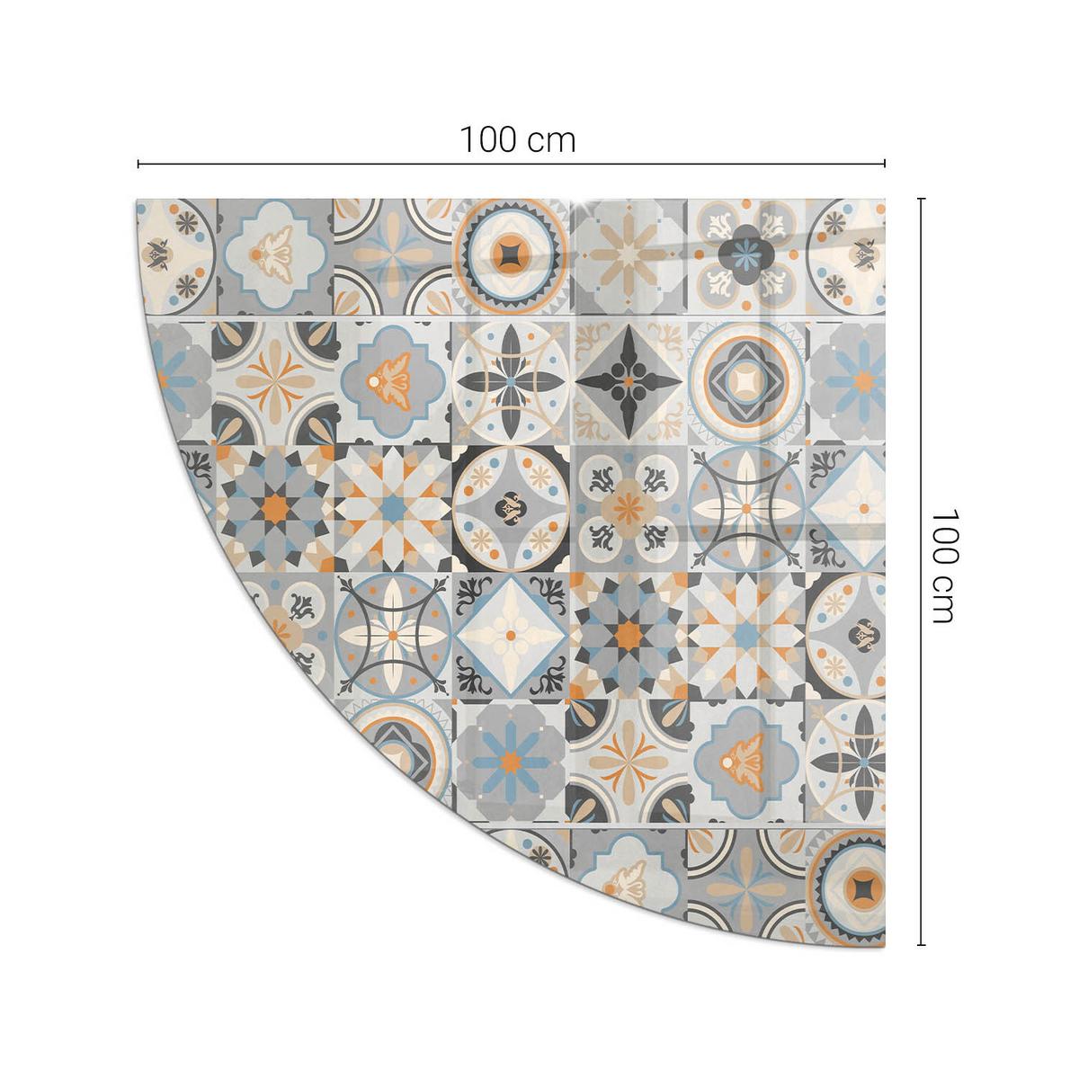 GLASPLATTE für Kamin 100x100 cm - Grau, Glas (100/100/0.4cm) - TULUP