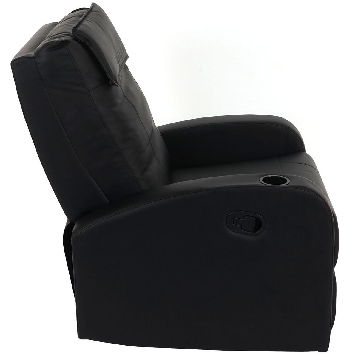 RELAXSESSEL Schwarz - Schwarz, Textil (76/99/96cm) - MCW