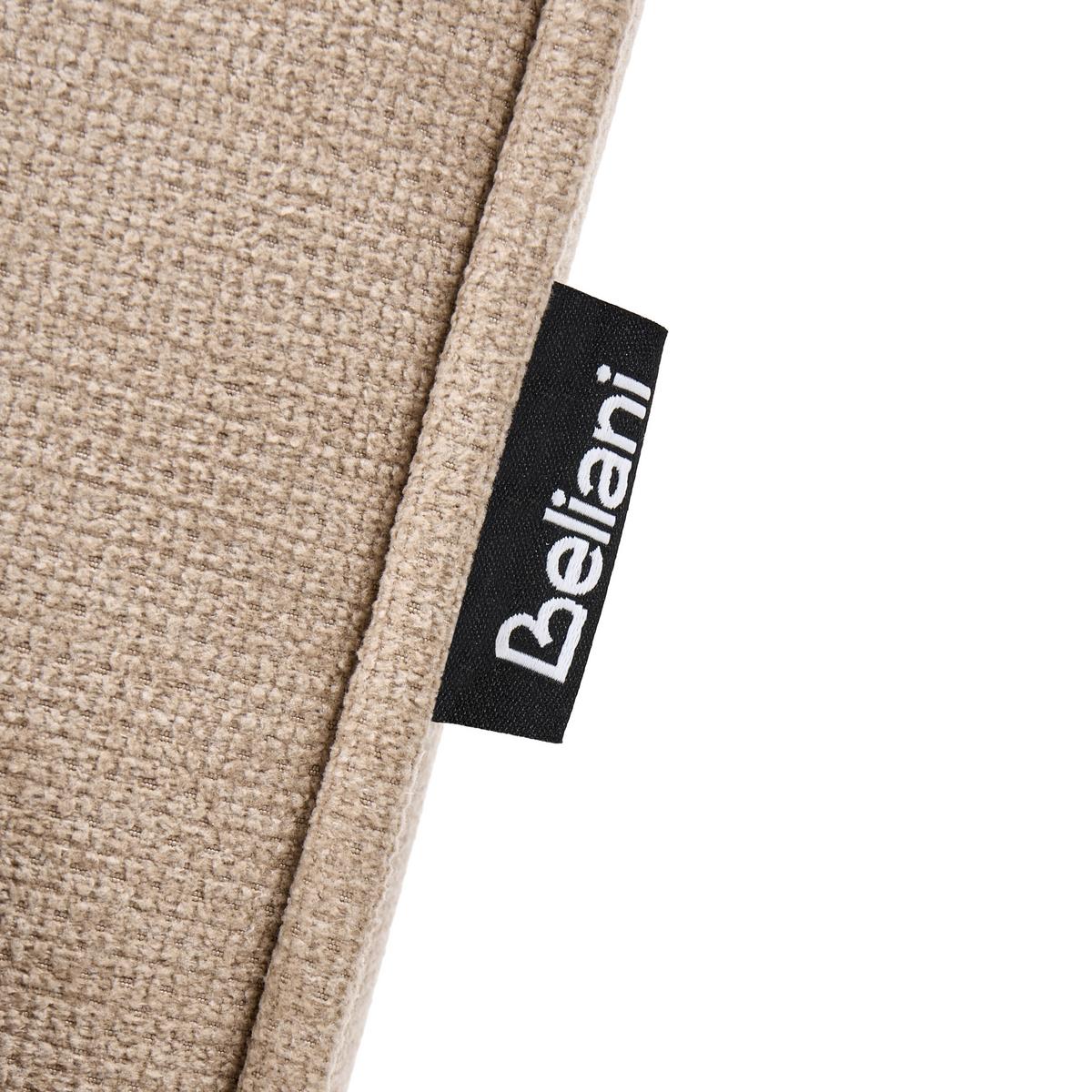 SESSEL Stoff Beige Agger - Beige/Braun, Textil (67/78/81cm) - Beliani