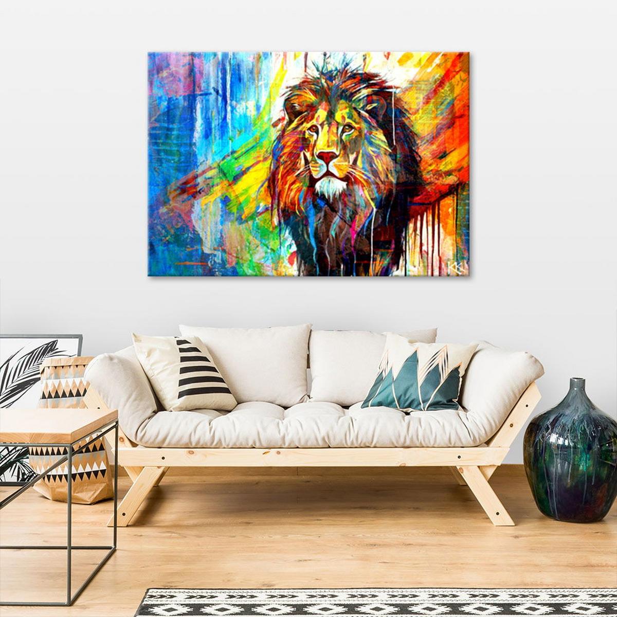 KUNSTDRUCK Lila 90/60 cm - Lila, Textil (90/60cm) - KUNSTLOFT