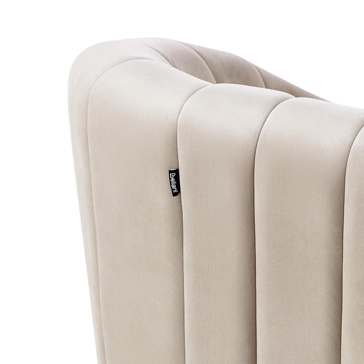 SESSEL Beige Malung - Beige, Textil (84/68/77cm) - Beliani