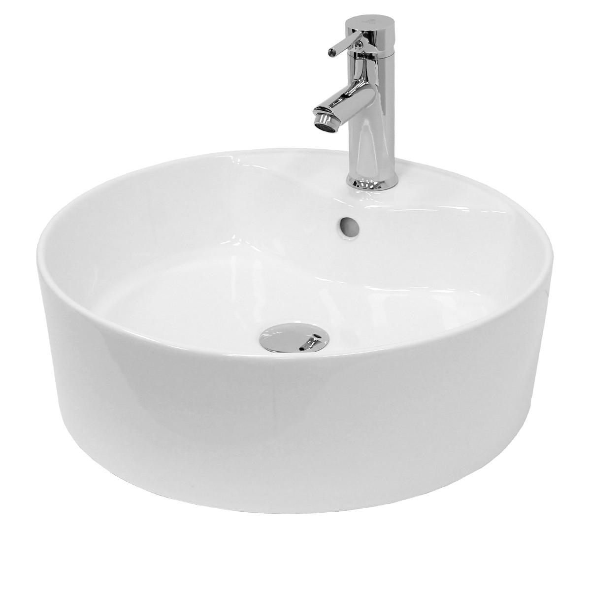 WASCHBECKEN - Weiß, Keramik (46/15.5/46cm) - ECD-Germany