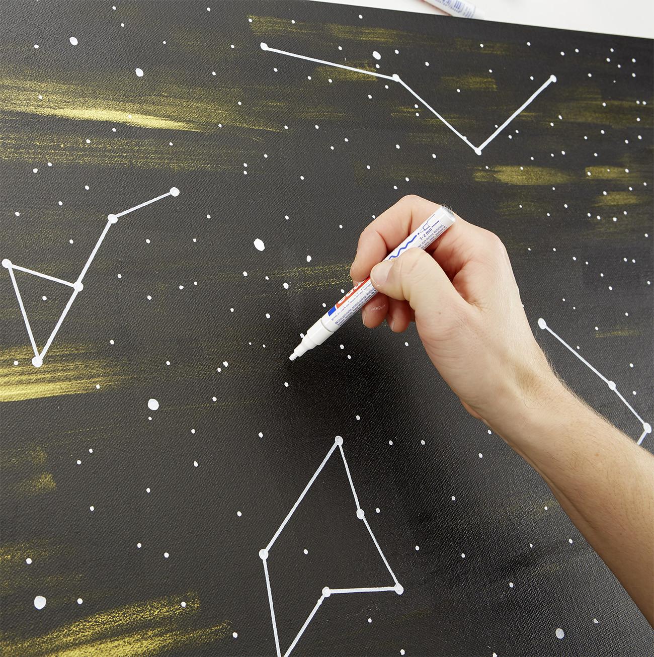 DIY csillagkép házilag készítés folyamata