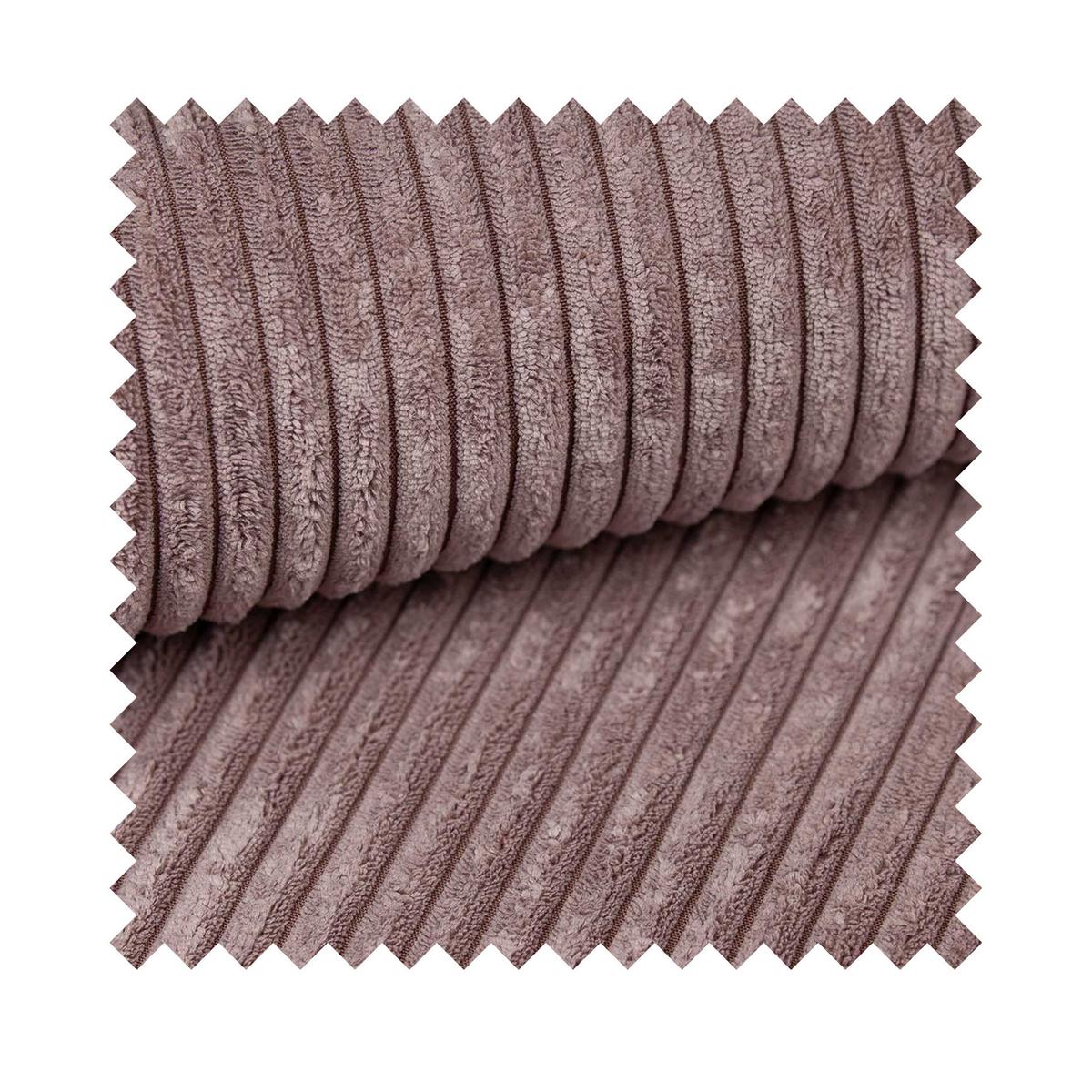 ECKSOFA Farese Mini mit Cordbezug Mauve, links - Flieder/Schwarz, Textil (240/167cm) - Selsey