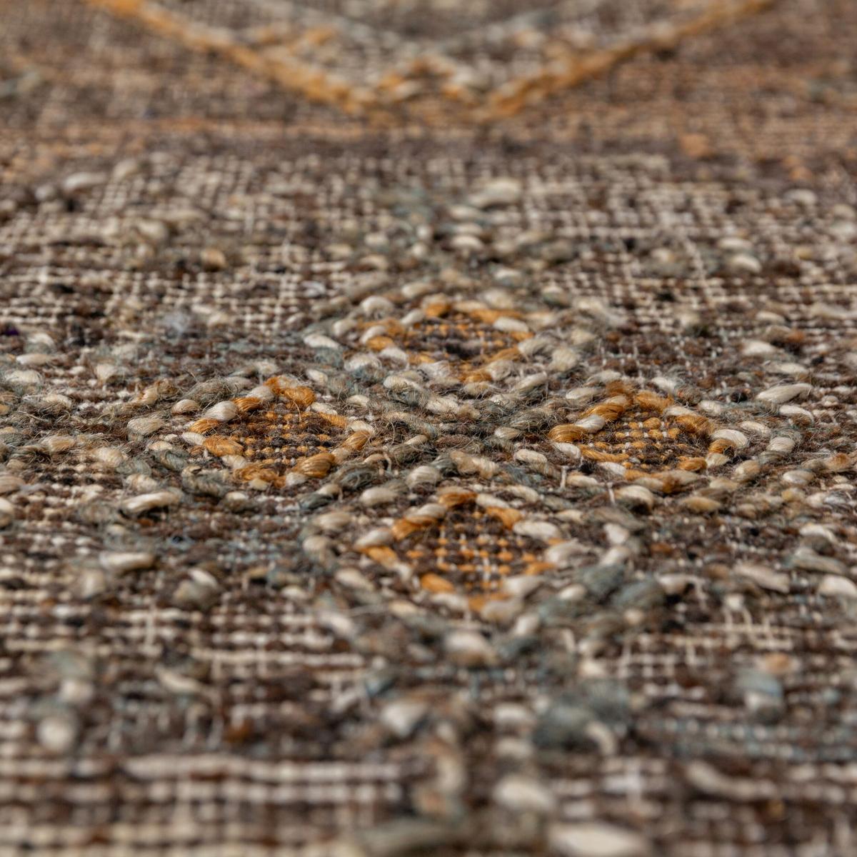 NATURTEPPICH handgewebt BERMEO, im Vintage-Stil, aus Jute, Natur, 140 x 200 cm - Beige, Textil (200/140cm) - KADIMA DESIGN