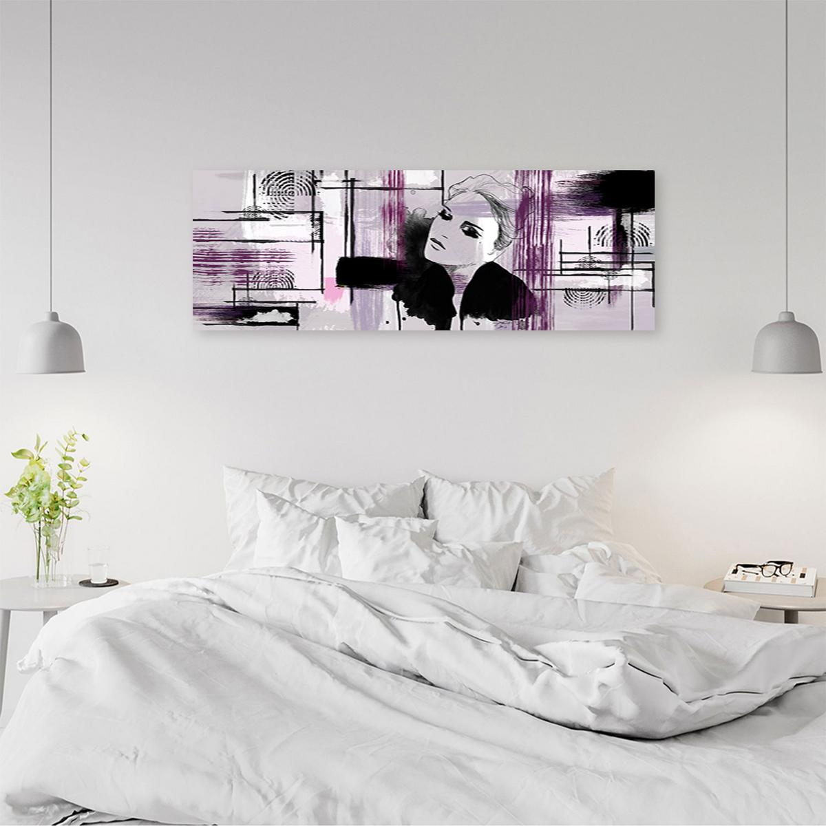 KUNSTDRUCK Rosa 120/40 cm - Pink, Textil (120/40cm) - KUNSTLOFT