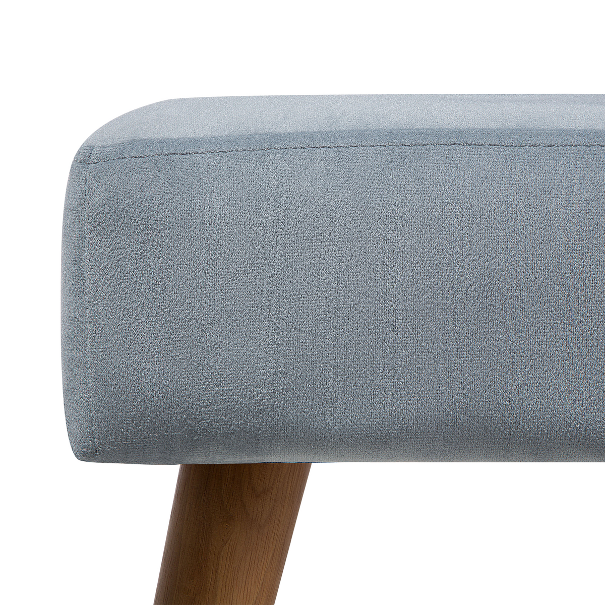 HOCKER Takoma 30/50/35 cm - Grau, Textil (50/35/30cm) - Beliani