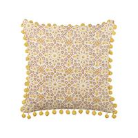 DEKOKISSEN Cremeweiß 45/45 cm Lycrois - Ecru, Naturmaterialien/Textil (45/45cm) - Beliani
