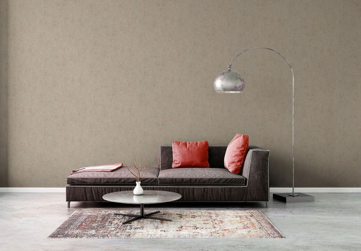 VLIESTAPETE Beige 53/1005 cm - Beige, Textil (53/1cm) - KUNSTLOFT