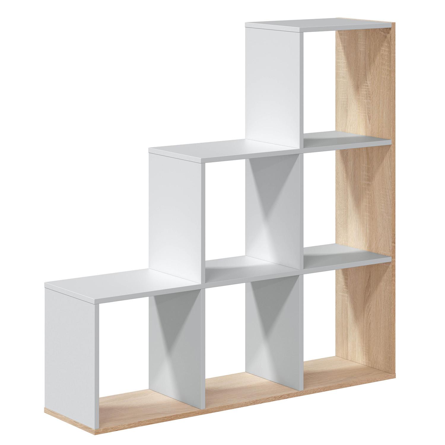 REGAL Estela Weiß/Eiche - Weiß, Holzwerkstoff (108/110/28cm) - VS Venta-stock