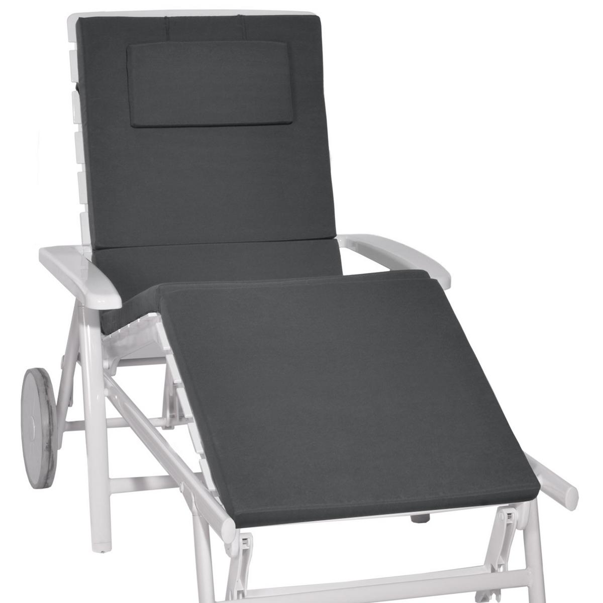 ROLLLIEGENAUFLAGE Loft RL 200/60/5 cm Graphitgrau - Grau, Textil (60/5/200cm) - Beautissu 