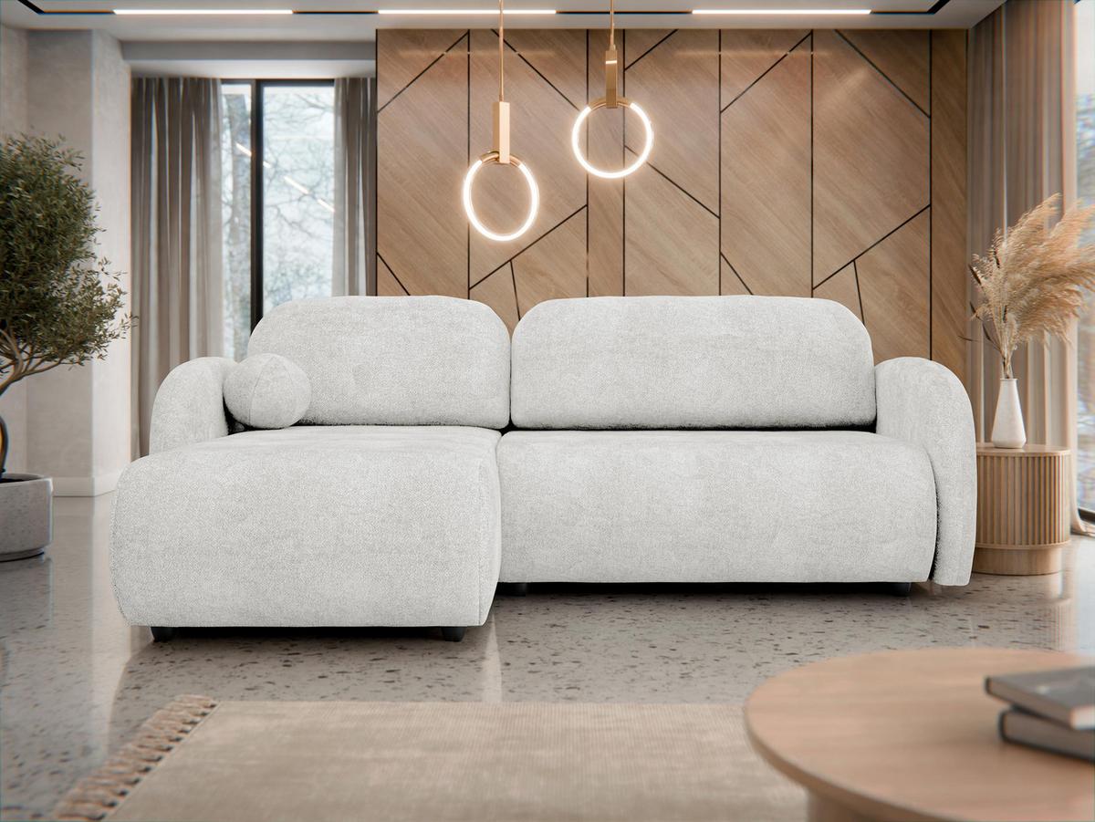 ECKSOFA Dream L - Schwarz/Naturfarben, Holz/Kunststoff (233/160cm) - MIRJAN24