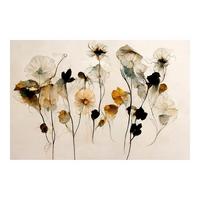 FOTOTAPETE Warme Blüten 288/190 cm - Eichefarben, Papier (288/190cm) - Bilderwelten