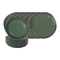 TAFEL-SET Lave Vert 12-tlg. - Grün, Keramik (2/2/2cm) - like.Villeroy & Boch
