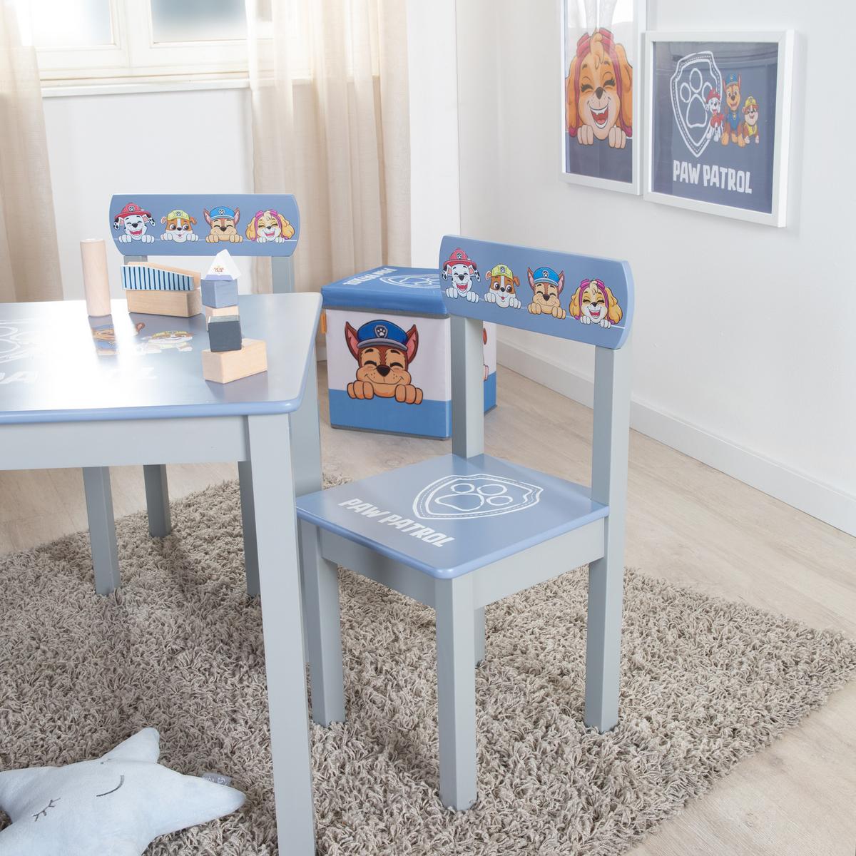 KINDERSITZGRUPPE Paw Patrol - Blau, Holz (50/51/60cm) - Roba