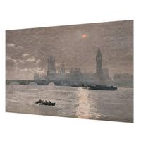 FOTOTAPETE 152x104 cm - Nachtpanorama - Grau, Textil (152/104cm) - Wallfluent
