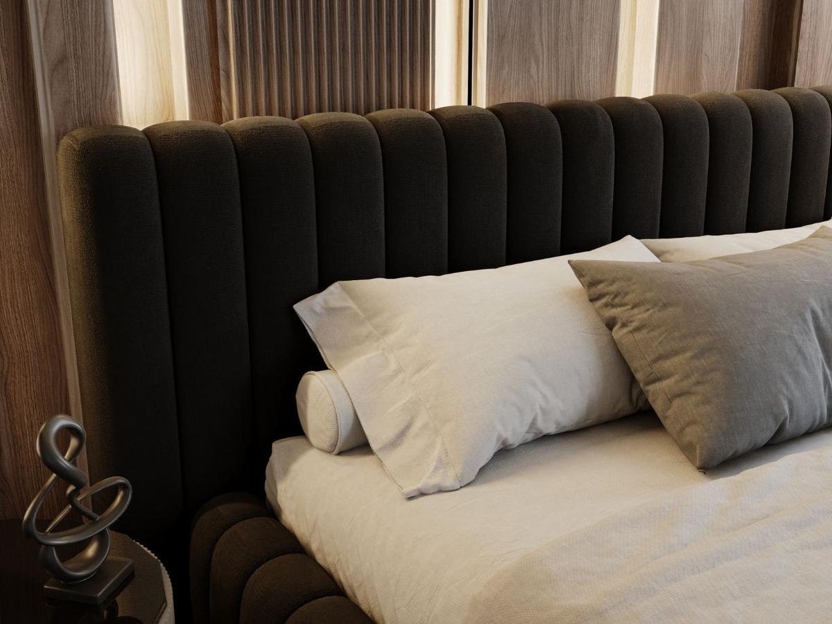 POLSTERBETT Bliss 140x200 Schwarz - Schwarz, Textil (140/200cm) - Graingold