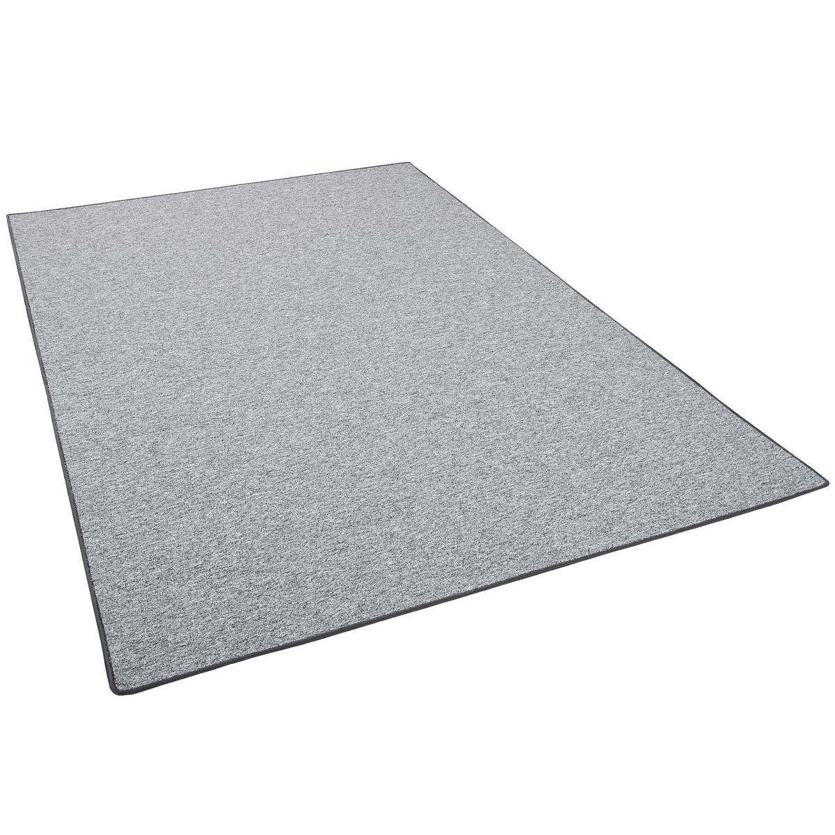 FEINSCHLINGEN VELOUR TEPPICH STRONG - Silberfarben, Textil (133/133cm) - Snapstyle