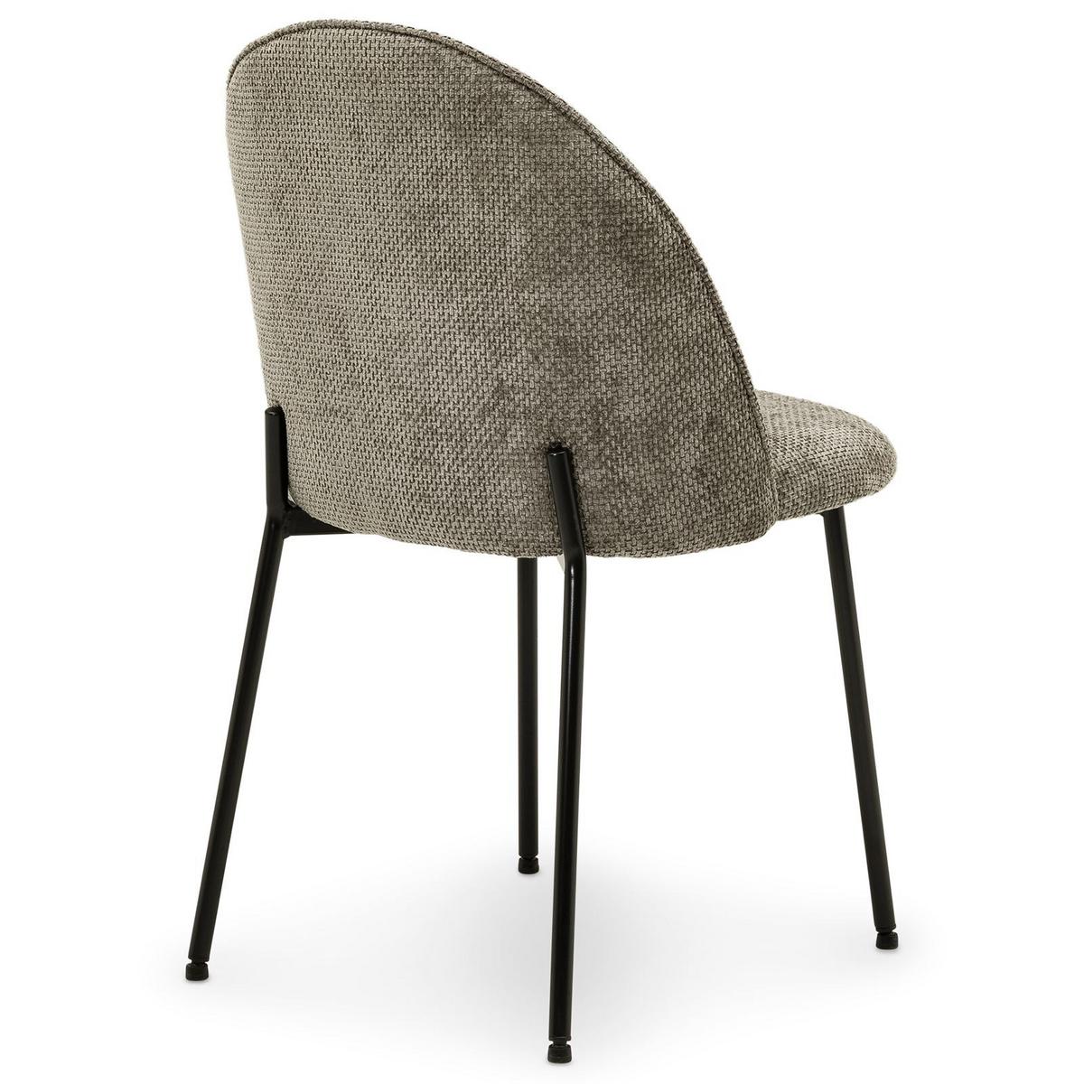 ESSZIMMERSTÜHLE CASSIE 2er-Set grau - Grau, Textil (48/83/53cm) - IDIMEX