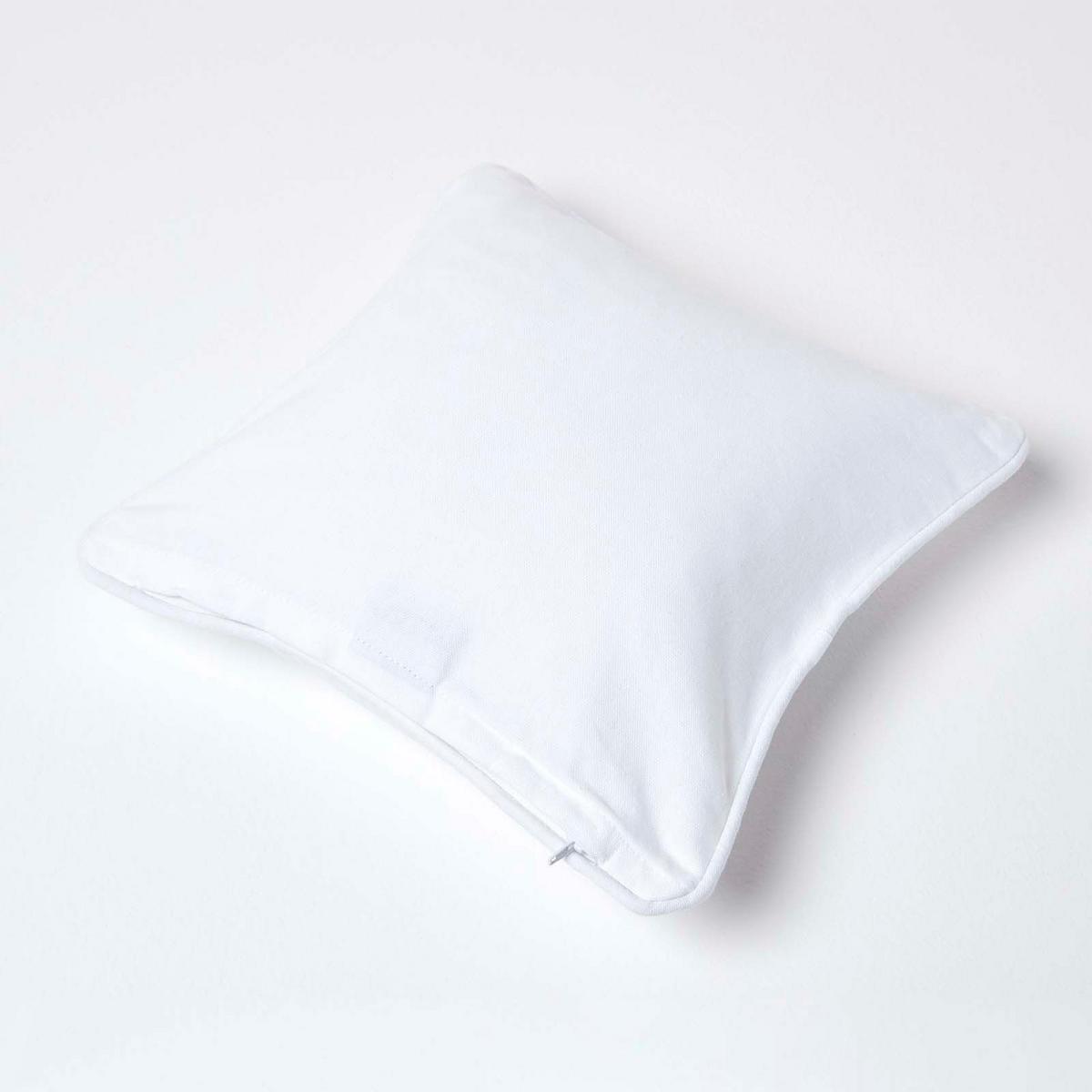 KISSENHÜLLE weiß 60/60 cm, 100% Baumwolle - Weiß, Textil (60/60cm) - Homescapes